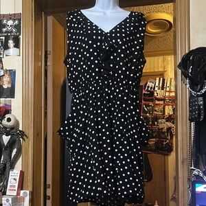 City Chic Sleeveless Polka Dot Dress (Like New)